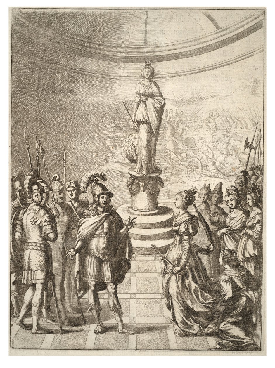 Didone ed Enea (stato 5) da Wenceslaus Hollar