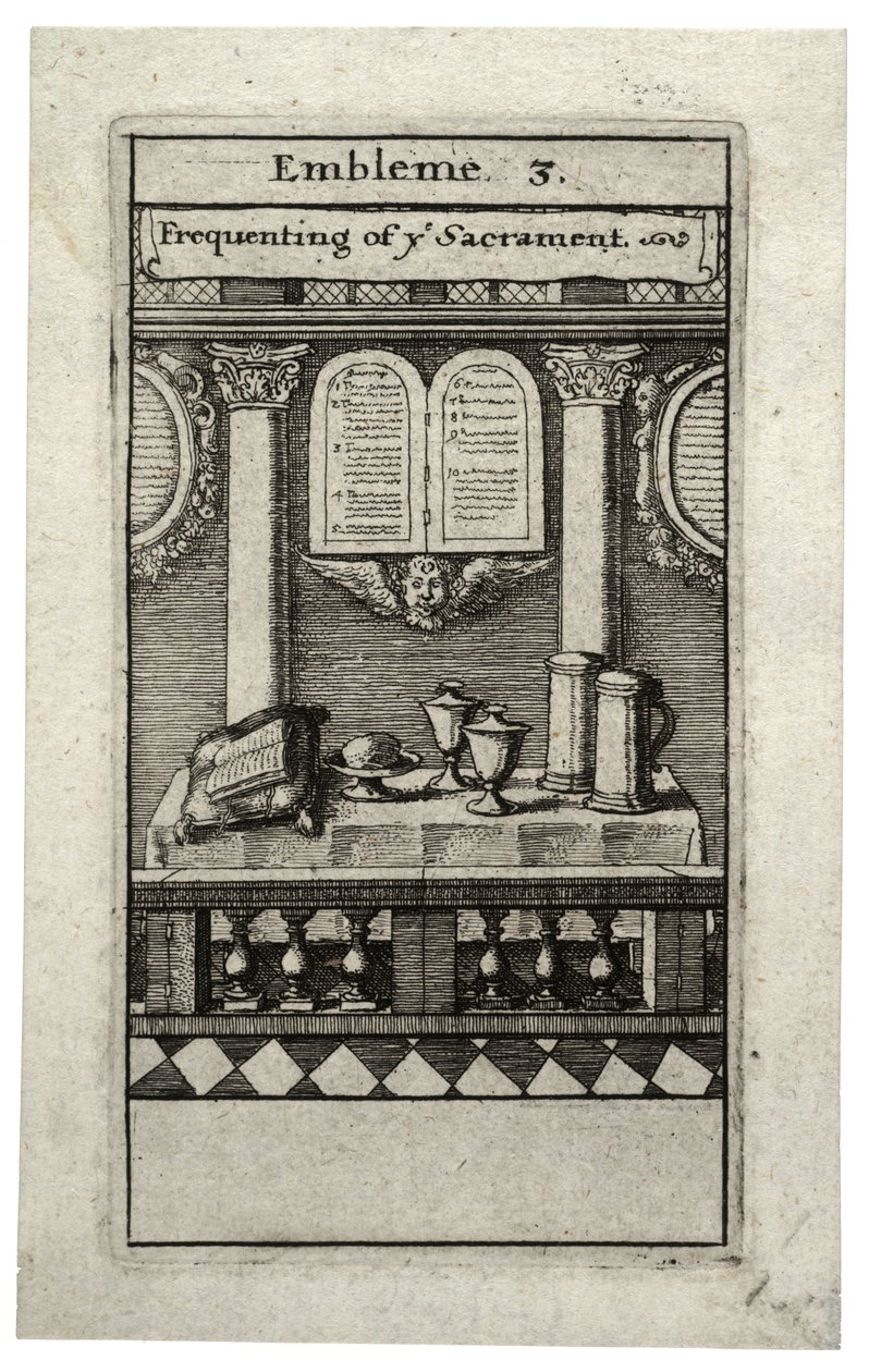 Frequentare il sacramento da Wenceslaus Hollar