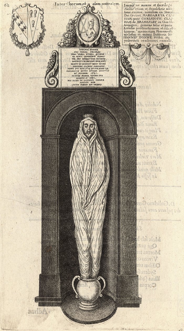 John Donne (monumento) da Wenceslaus Hollar