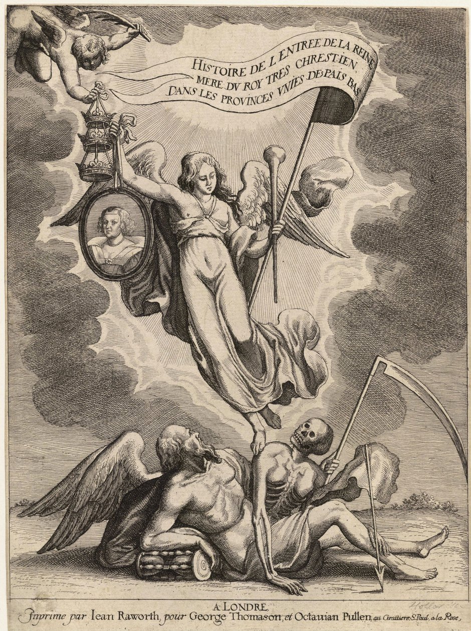 La Serre. Entrata della regina madre nei Paesi Bassi. Stato 2 da Wenceslaus Hollar