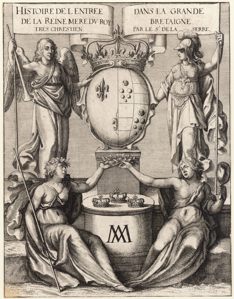 La Serre. Entrata della regina madre in Gran Bretagna. Stato 2 da Wenceslaus Hollar