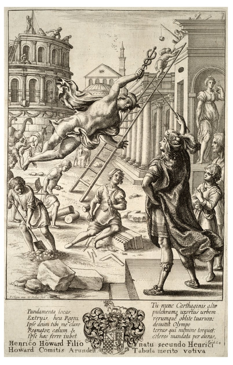 Mercurio ed Enea da Wenceslaus Hollar
