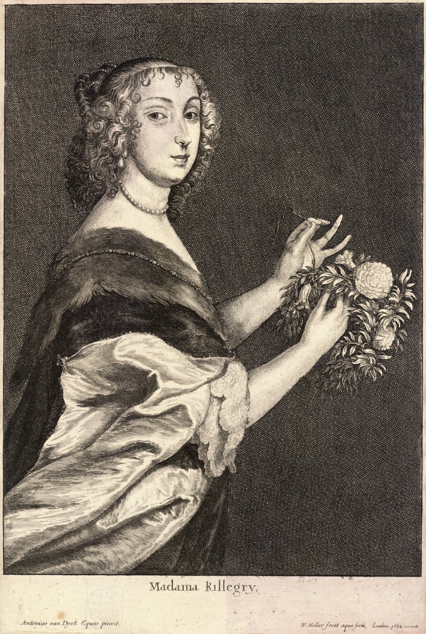 Signora Killigrew. Stato 2 da Wenceslaus Hollar