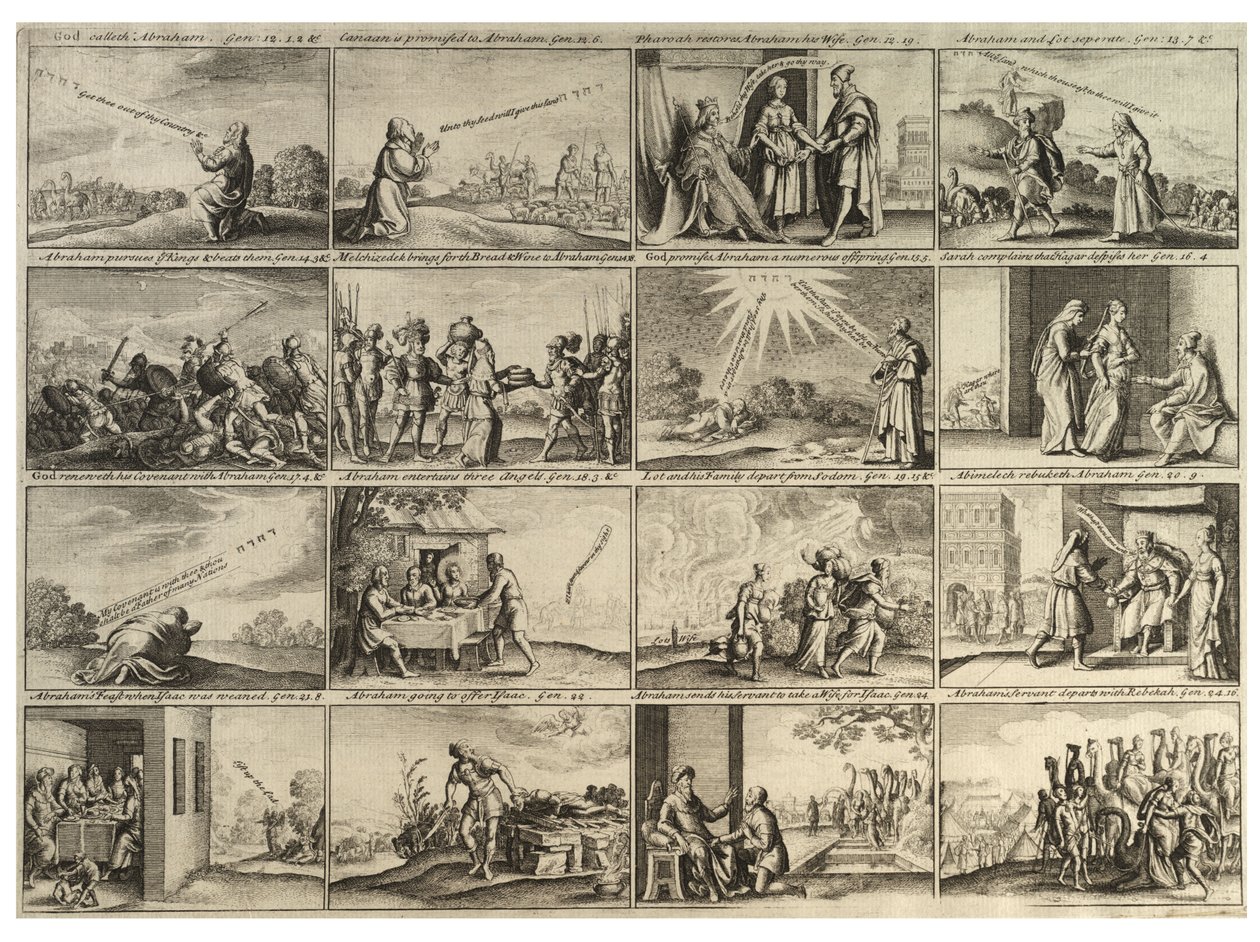 La storia di Abramo (in forma completa). Stato 3 da Wenceslaus Hollar