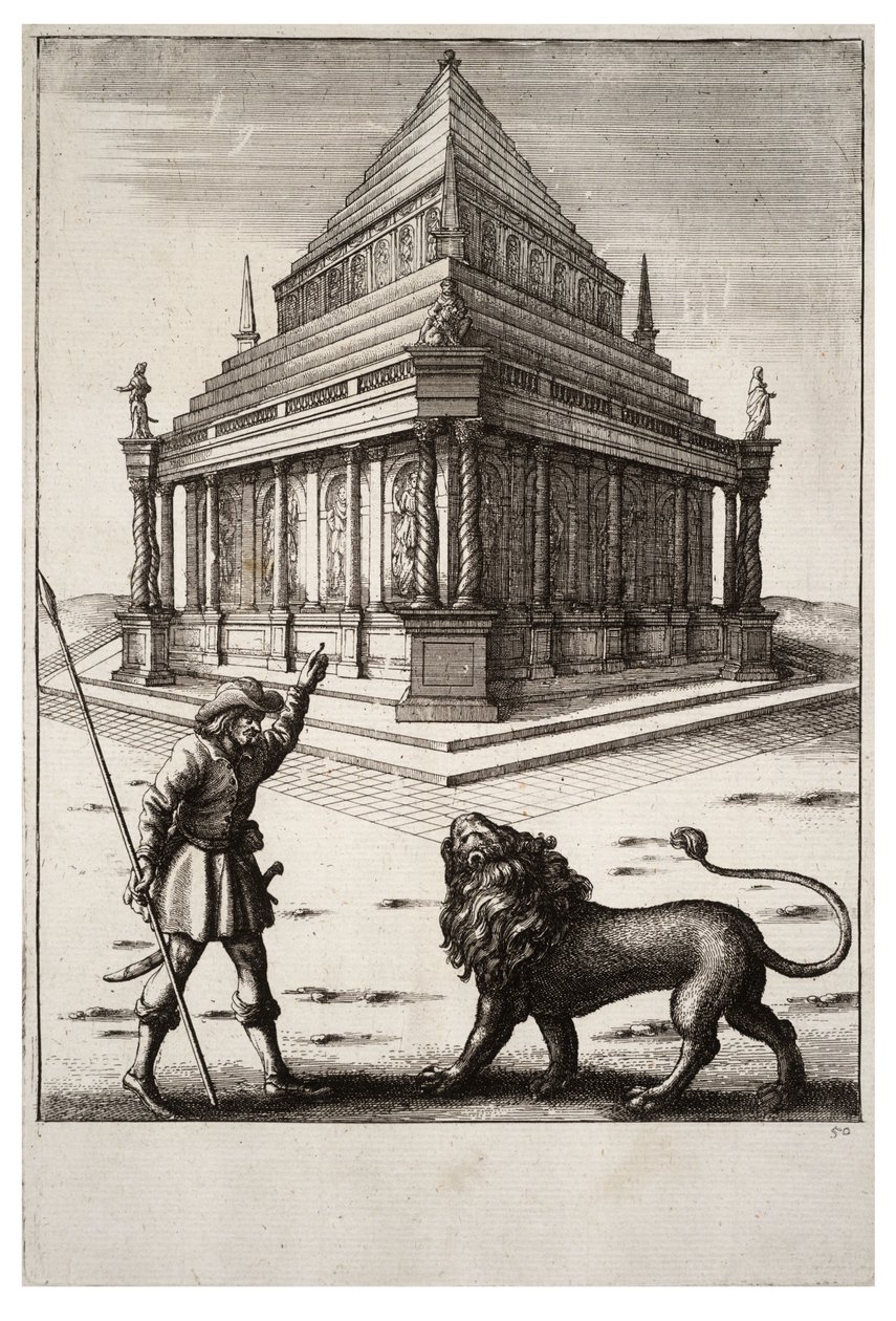 Il leone e il guardaboschi da Wenceslaus Hollar