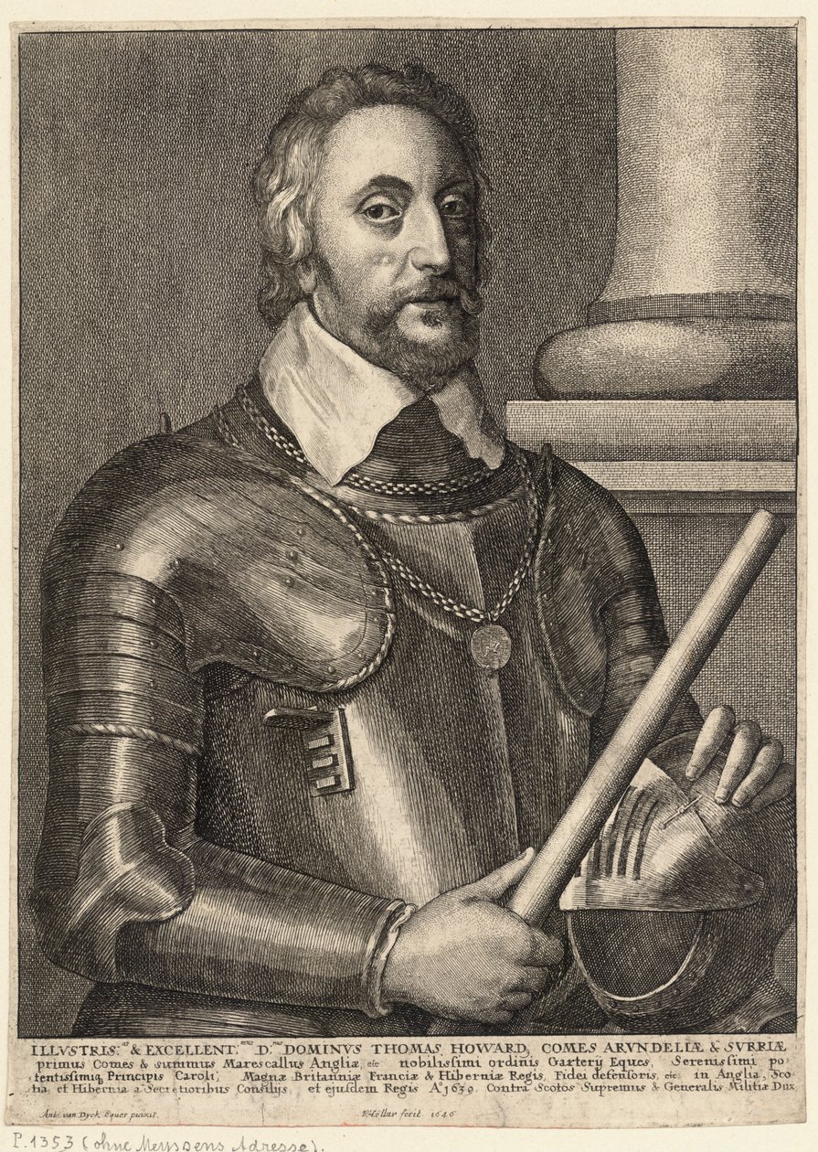 Thomas, Conte di Arundel. Stato 2 da Wenceslaus Hollar