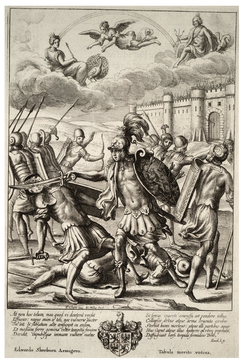 Turno uccide Pandaro. Stato 2 da Wenceslaus Hollar