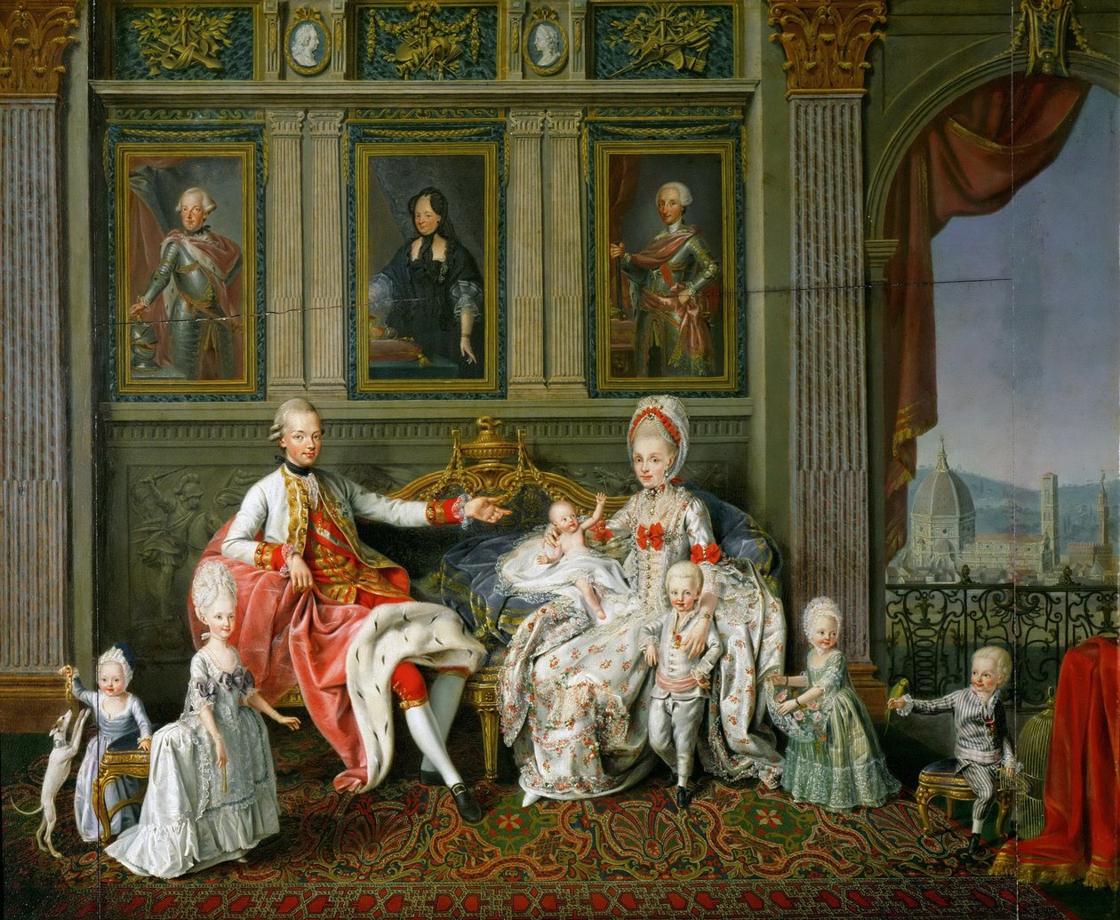 Granduca Leopoldo con la sua Famiglia da Wenceslaus Werlin
