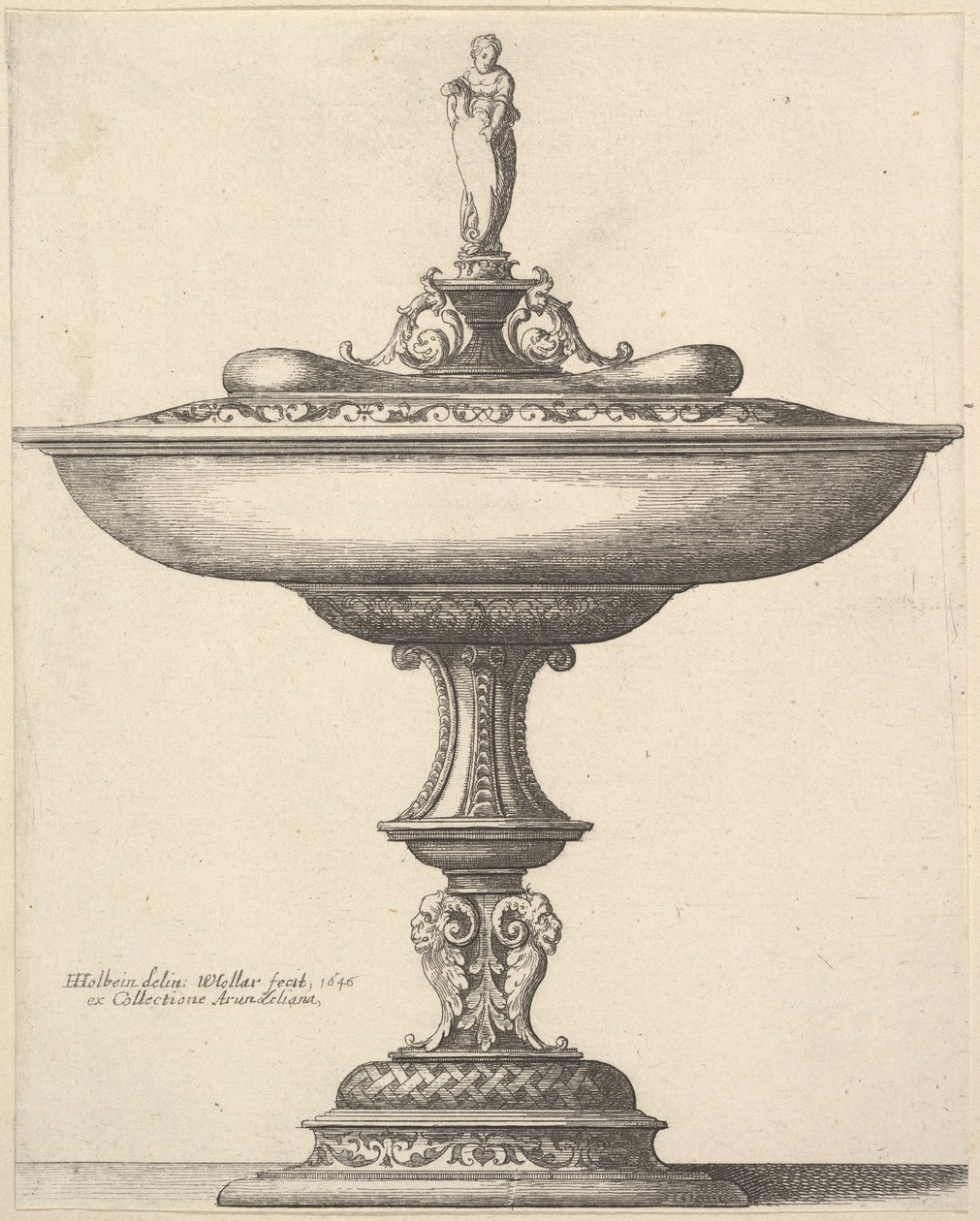 Una coppa larga con stelo ornamentale, 1646 da Wenceslaus Hollar