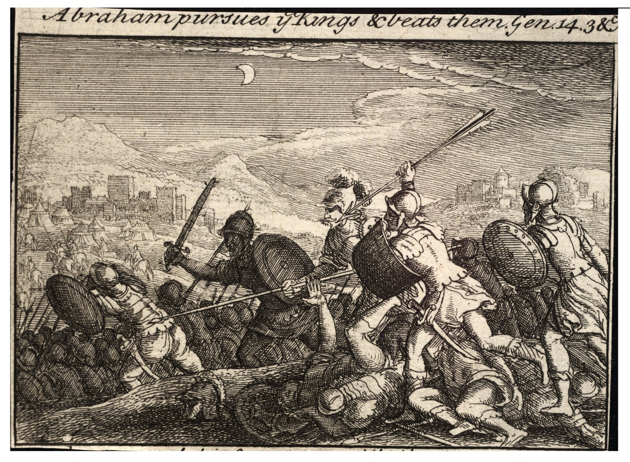 Abramo combatte i re. Stato 2 da Wenceslaus Hollar