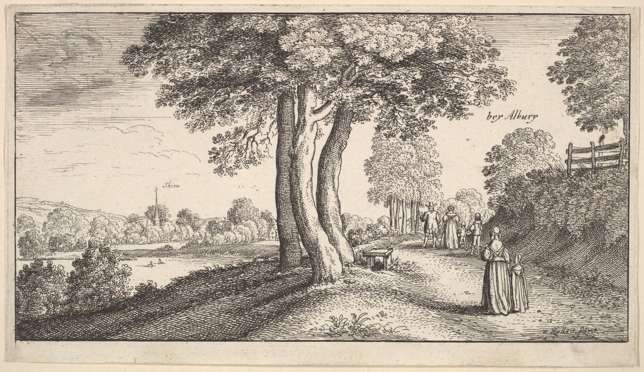 Albury, 1625-77 da Wenceslaus Hollar