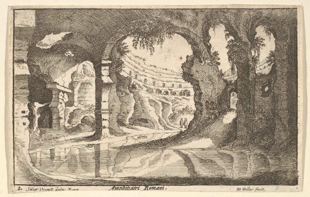 Anfiteatri romani da Wenceslaus Hollar