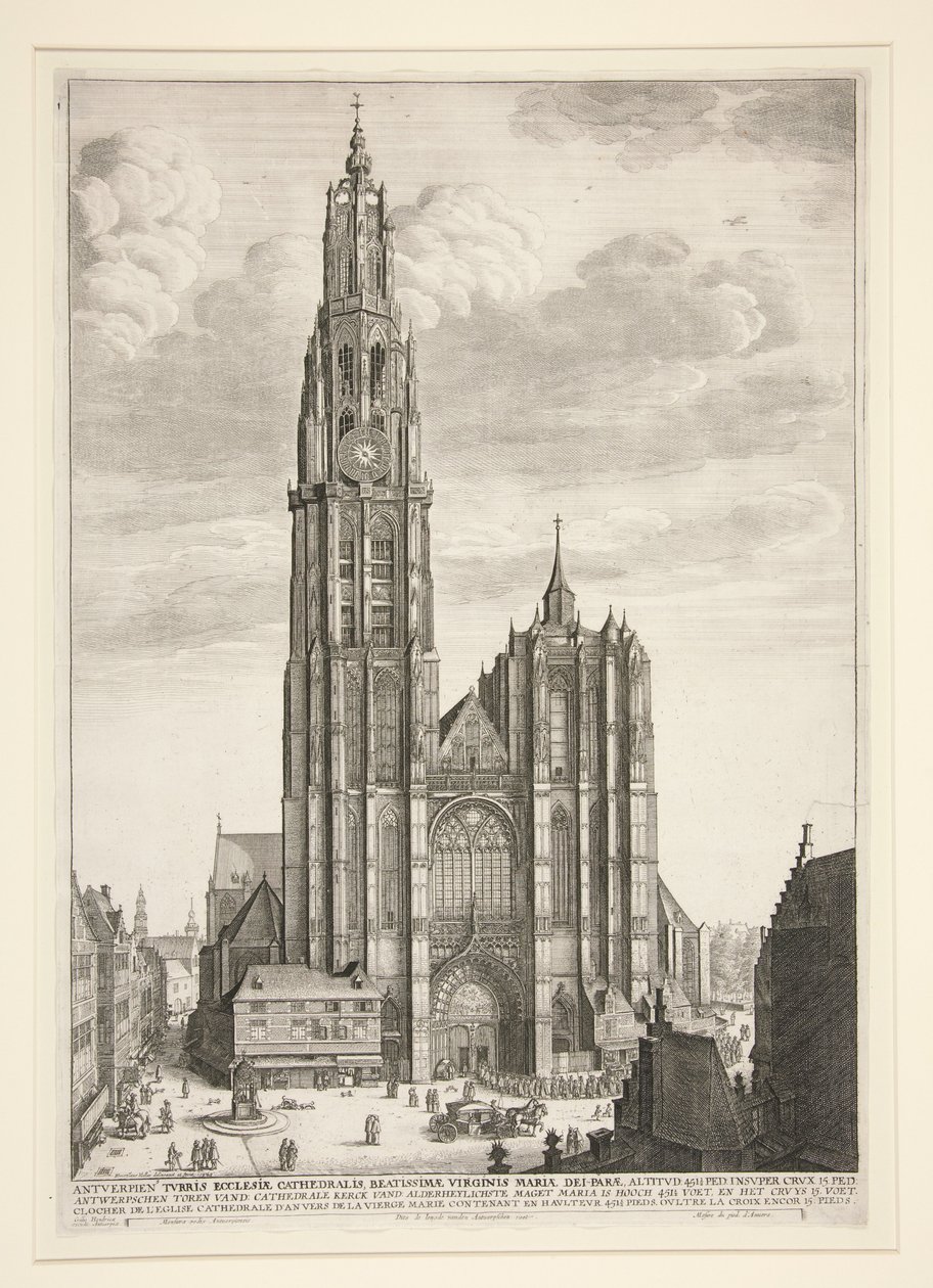 Cattedrale di Anversa da Wenceslaus Hollar