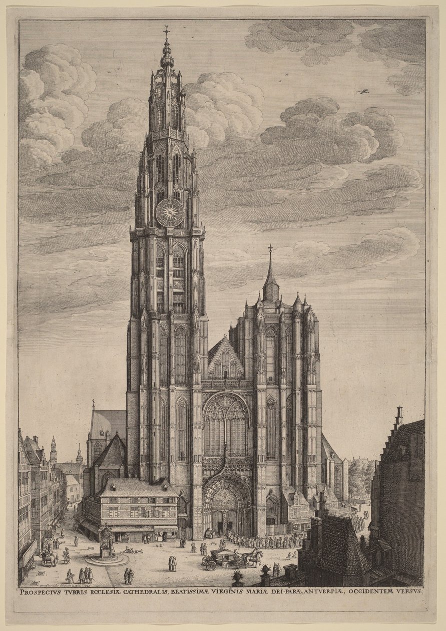 Cattedrale di Anversa da Wenceslaus Hollar