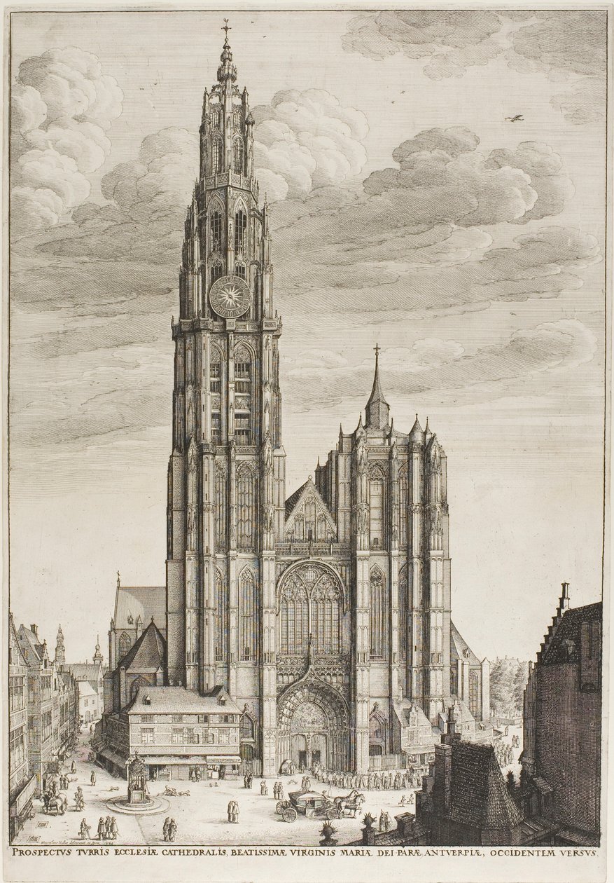 Cattedrale di Anversa da Wenceslaus Hollar