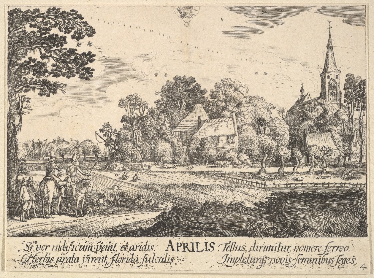 Aprile da Wenceslaus Hollar