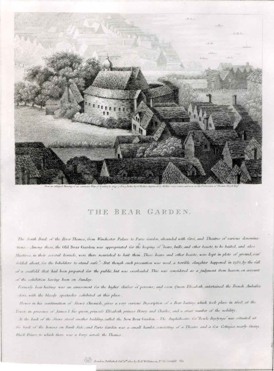 Bear Garden da Wenceslaus Hollar