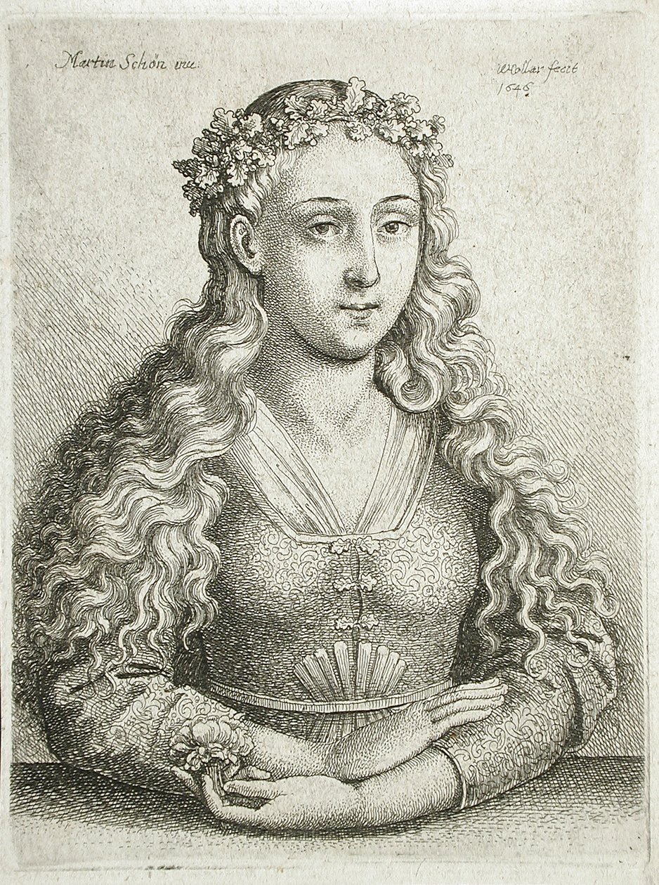 Busto di donna da Wenceslaus Hollar