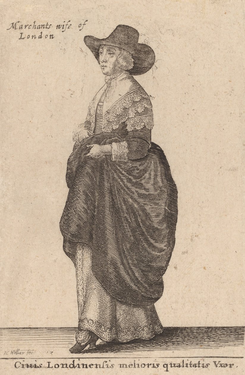 Ciuis Londinensis Melioris Qualitatis Vxor da Wenceslaus Hollar