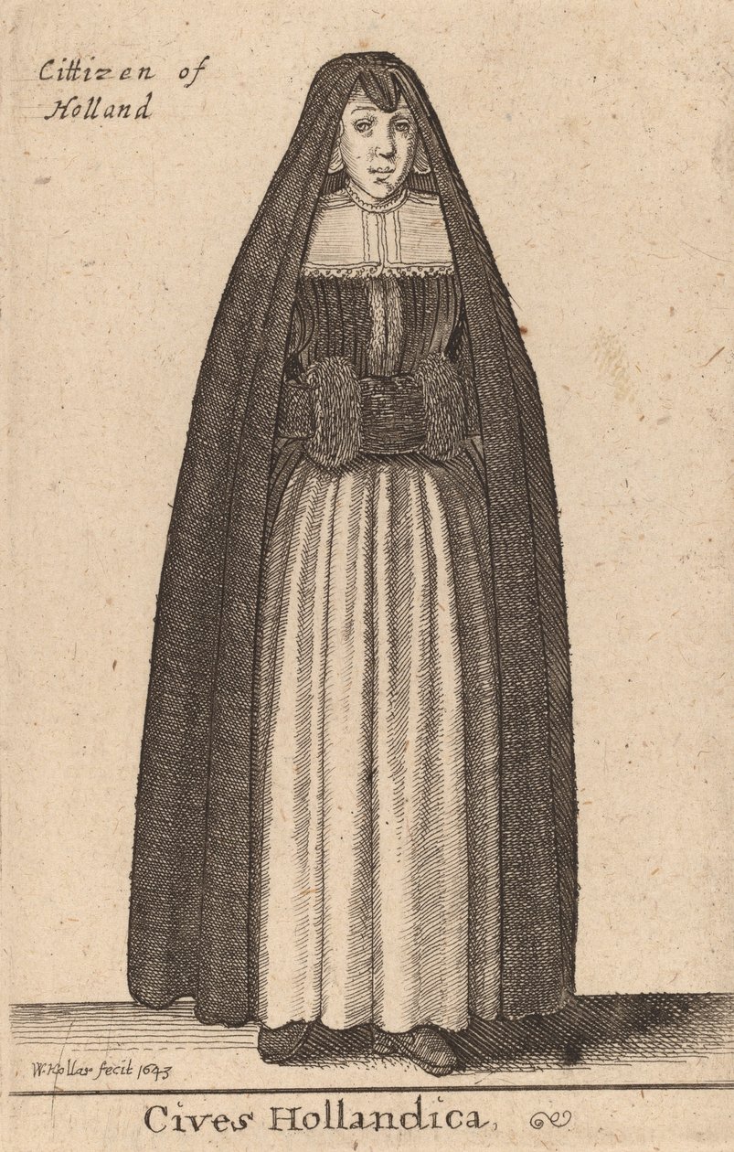 Cives Hollandica, 1643 da Wenceslaus Hollar