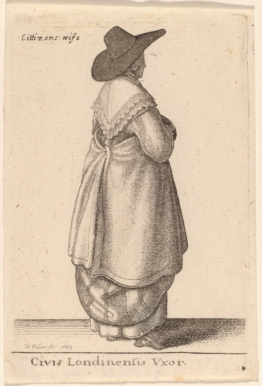 Civis Londinensis Vxor da Wenceslaus Hollar