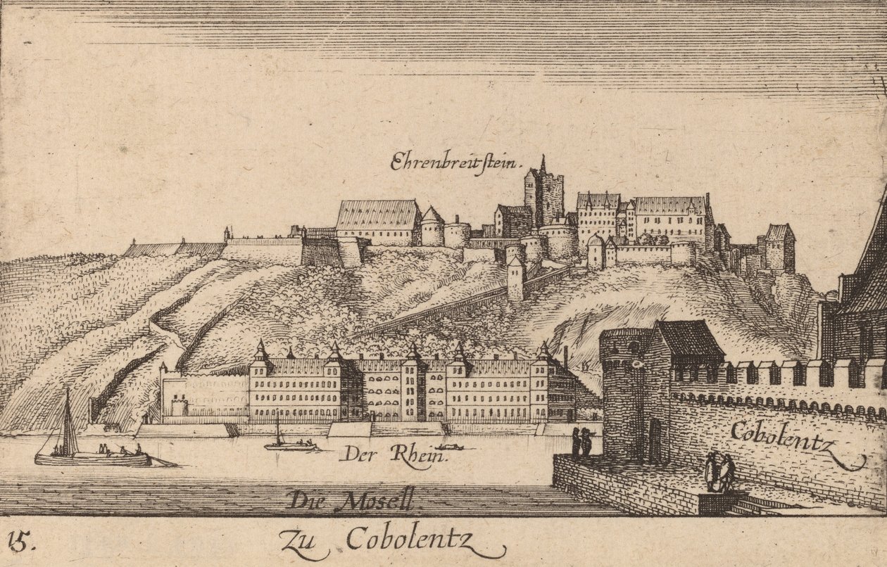 Coblenza, 1635 da Wenceslaus Hollar