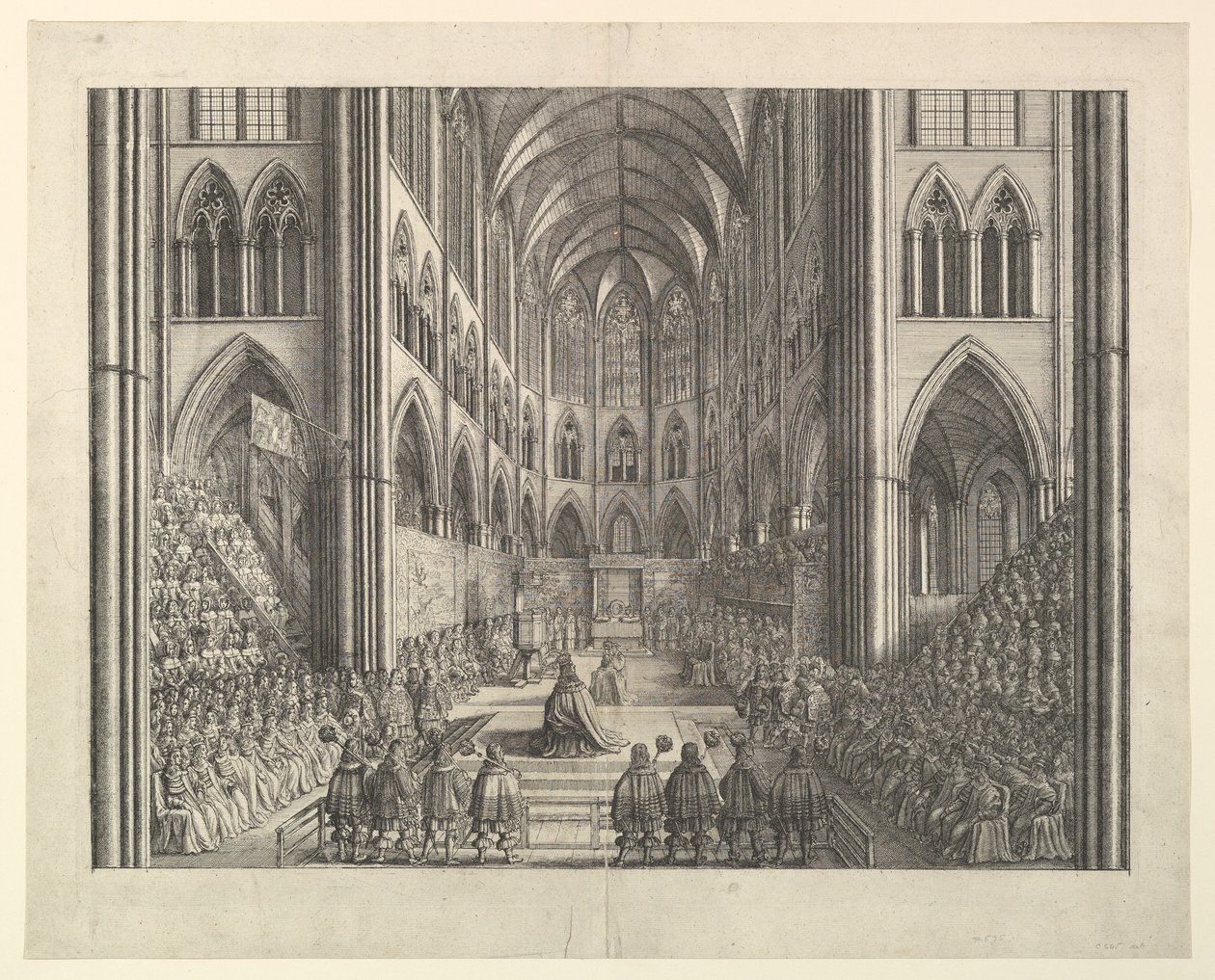 Processione di incoronazione di Carlo II, 1662 da Wenceslaus Hollar