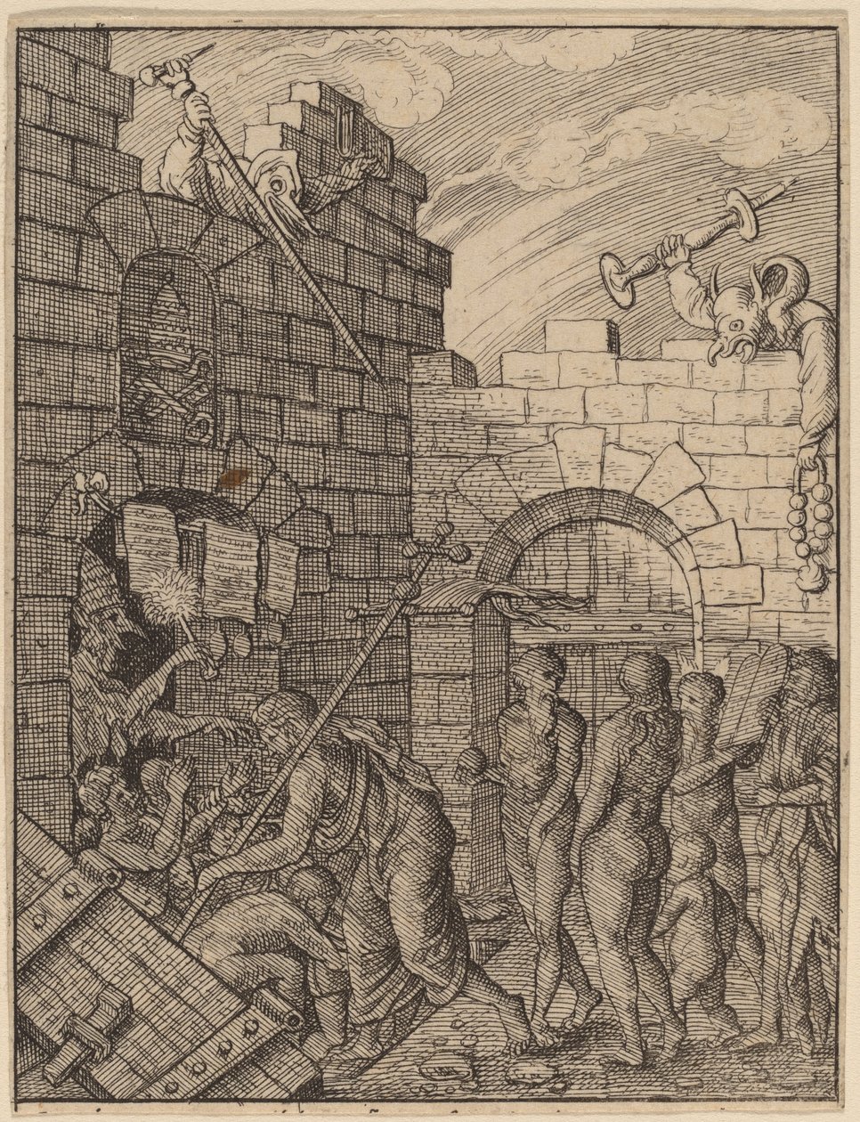 Discesa agli Inferi da Wenceslaus Hollar