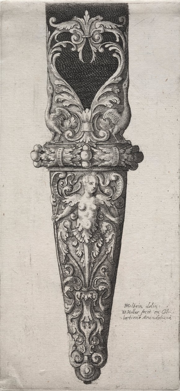 Progetto per fodero di pugnale da Wenceslaus Hollar