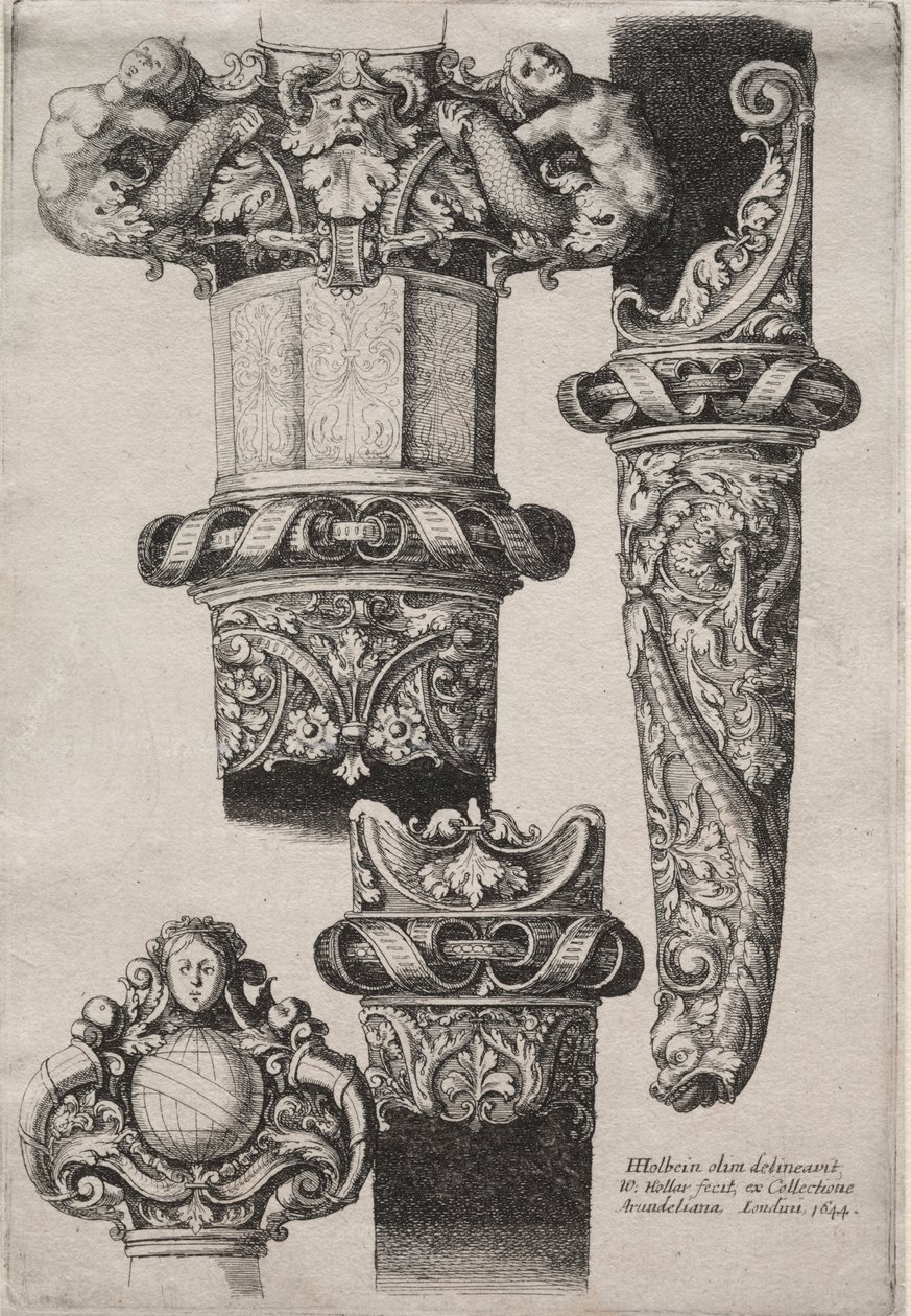 Progetto per pugnali da Wenceslaus Hollar