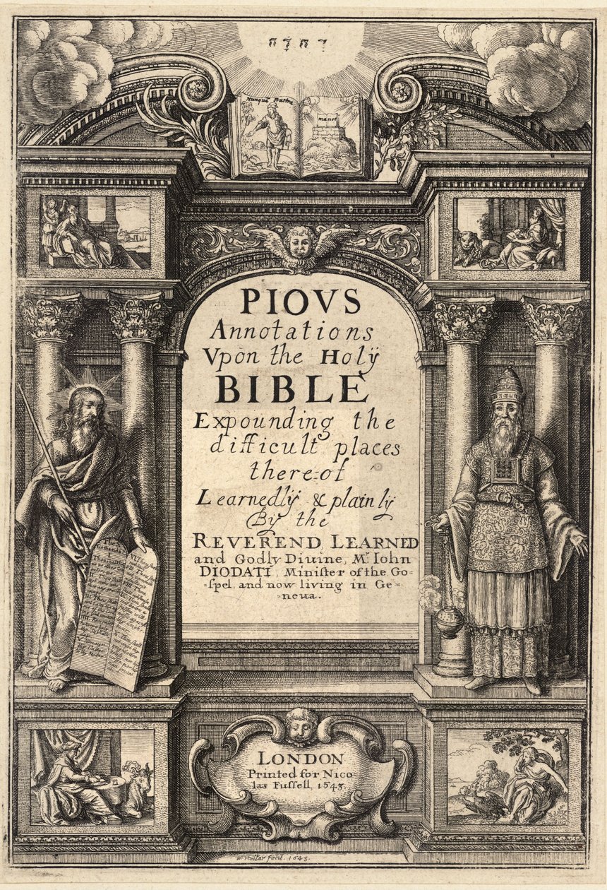 Diodati. Annotazioni pie da Wenceslaus Hollar