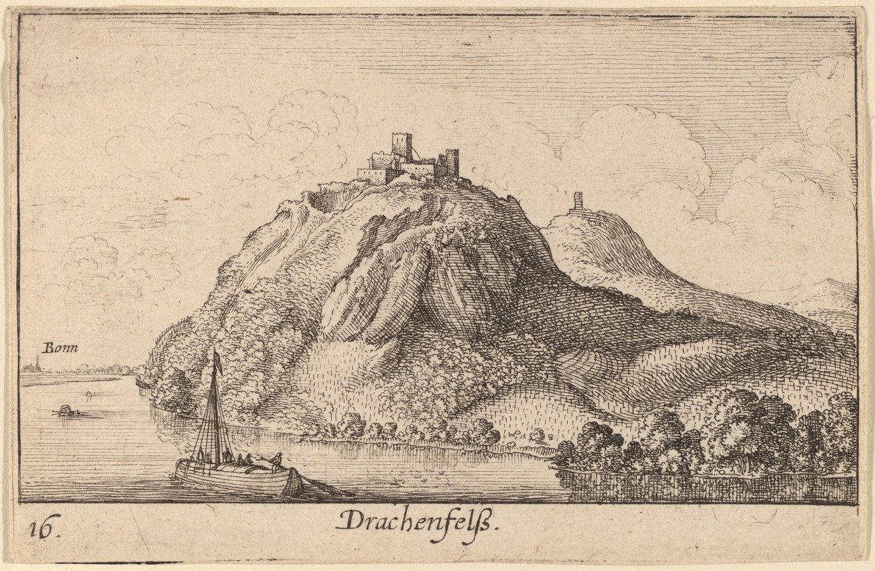 Drachenfels da Wenceslaus Hollar
