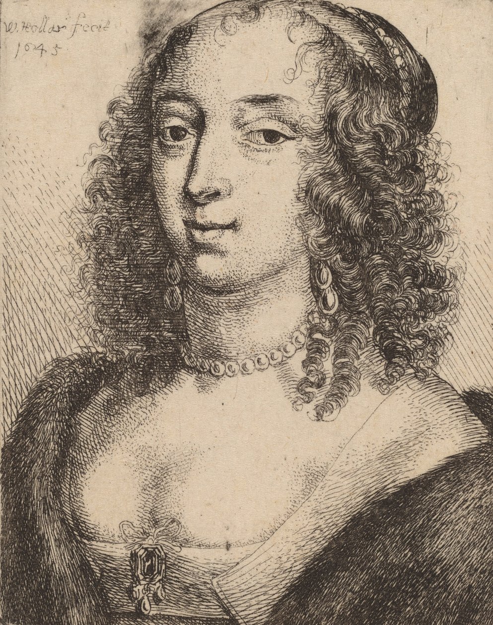 Duchessa di Lennox, 1645 da Wenceslaus Hollar