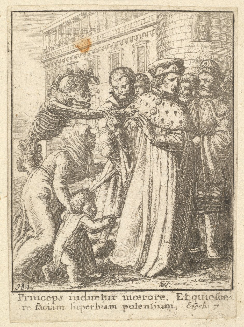 Duca, dalla Danza della Morte, 1651 da Wenceslaus Hollar
