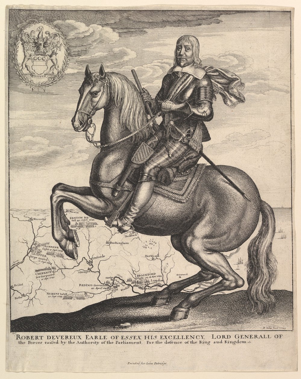Conte di Essex a Cavallo da Wenceslaus Hollar
