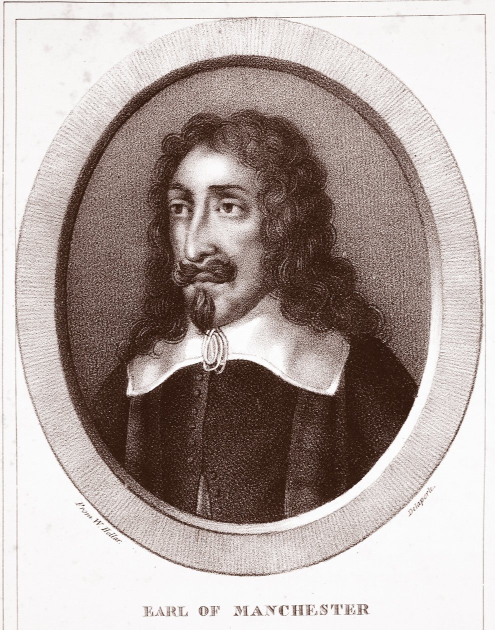 Conte di Manchester, attribuito a Delaporte, inciso da de Langlume da Wenceslaus Hollar