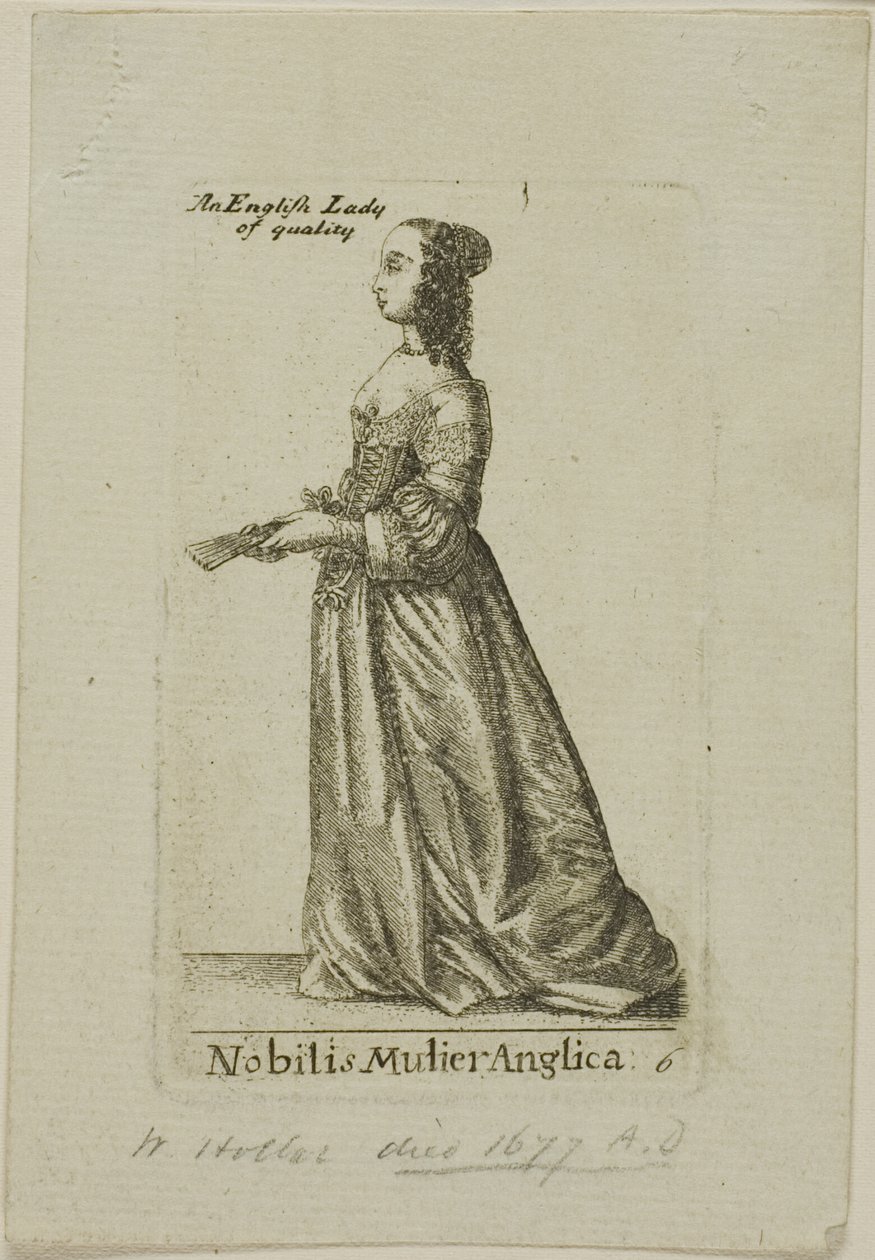 Nobildonna inglese da Wenceslaus Hollar