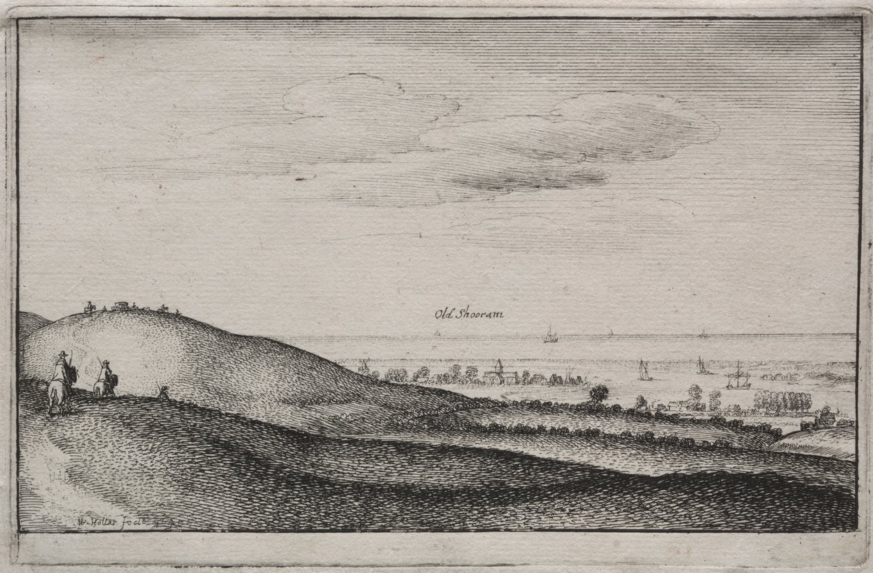 Vedute inglesi: Old Shoreham da Wenceslaus Hollar