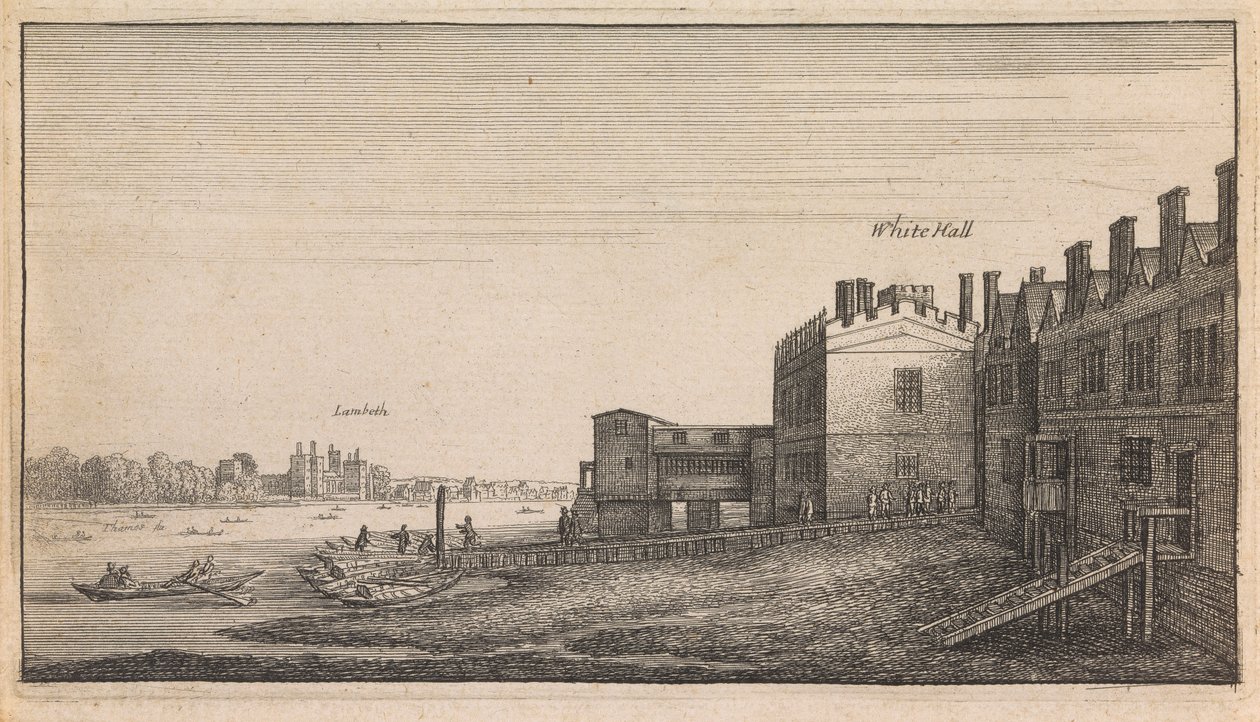 Vedute inglesi: Whitehall Lambeth da Wenceslaus Hollar