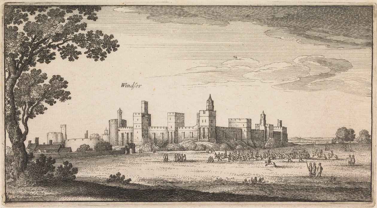 Vedute inglesi: Windsor da Wenceslaus Hollar