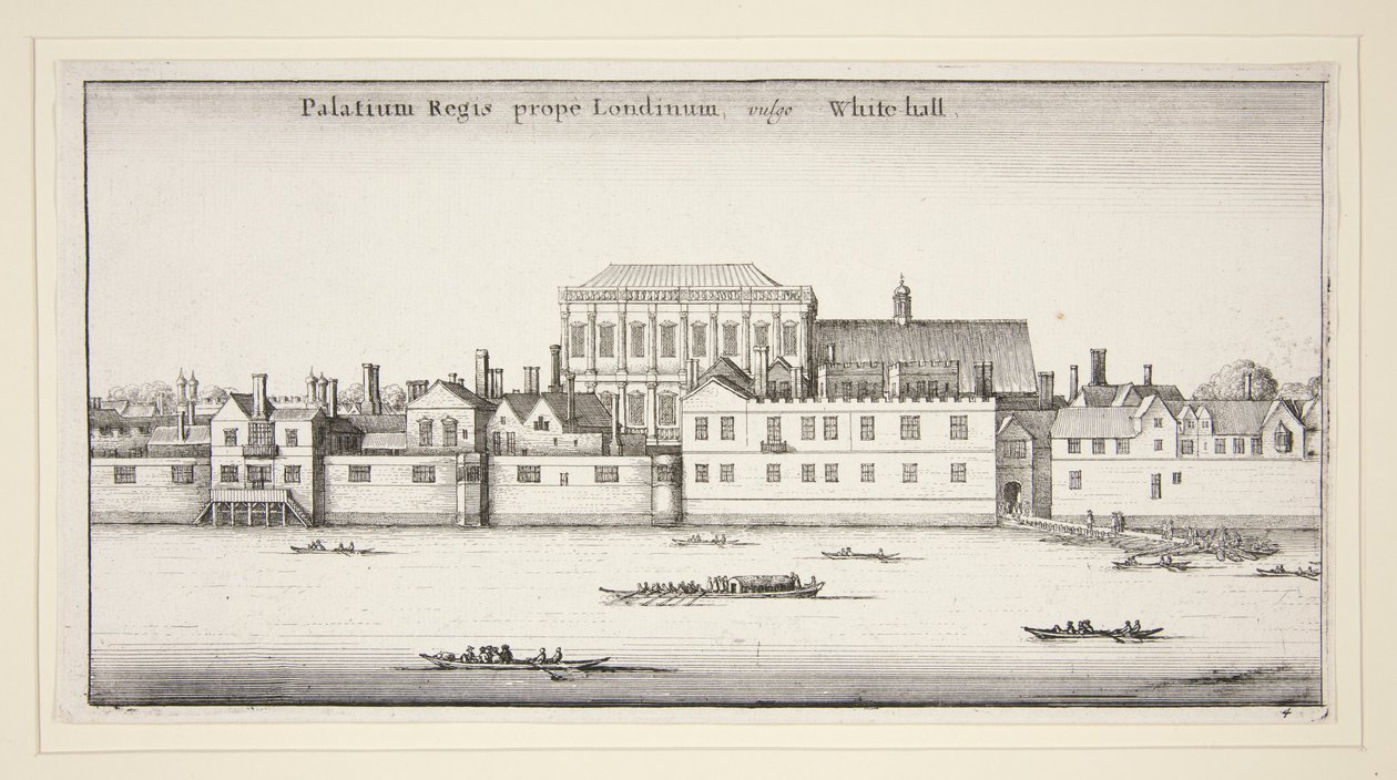 Quattro vedute di Westminster, Lambeth e Whitehall, dalla serie Vedute di Londra da Wenceslaus Hollar