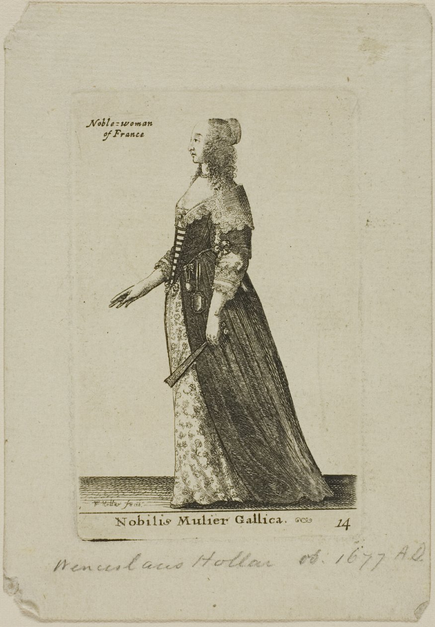 Nobildonna francese da Wenceslaus Hollar