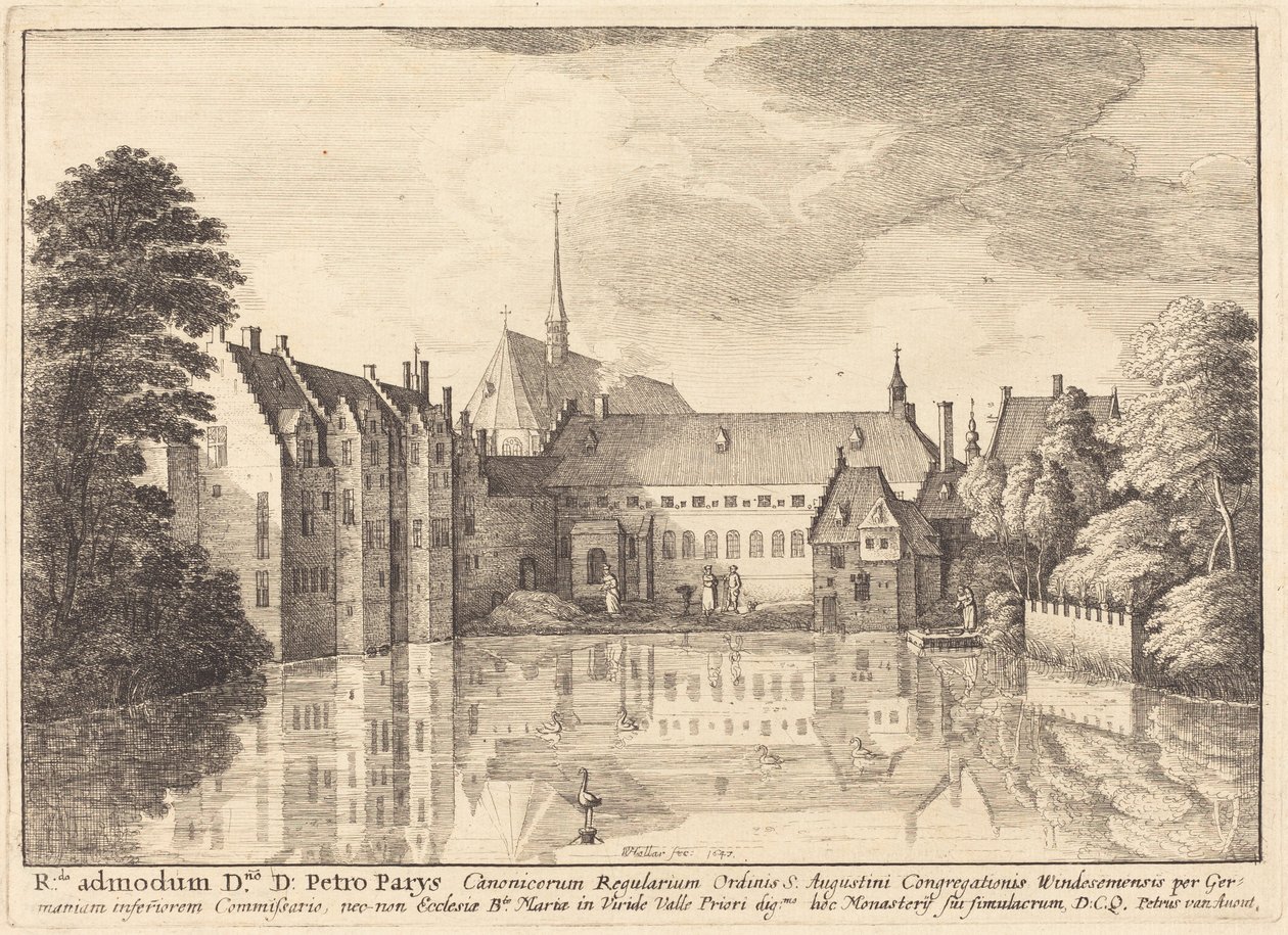 Abbazia di Groenendael da Wenceslaus Hollar
