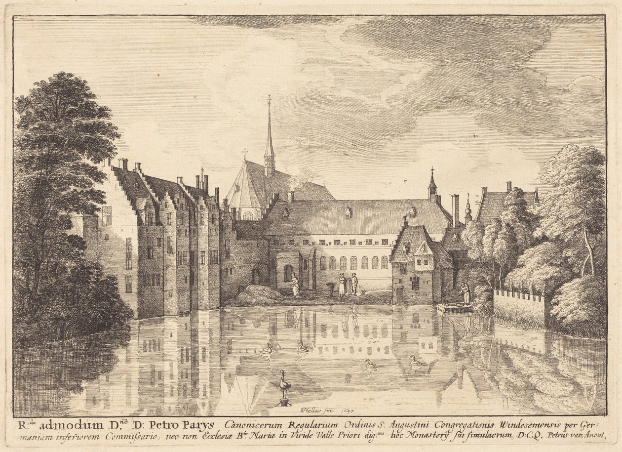 Abbazia di Groenendael da Wenceslaus Hollar