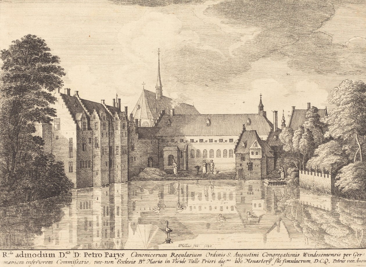 Abbazia di Groenendael, 1647 da Wenceslaus Hollar