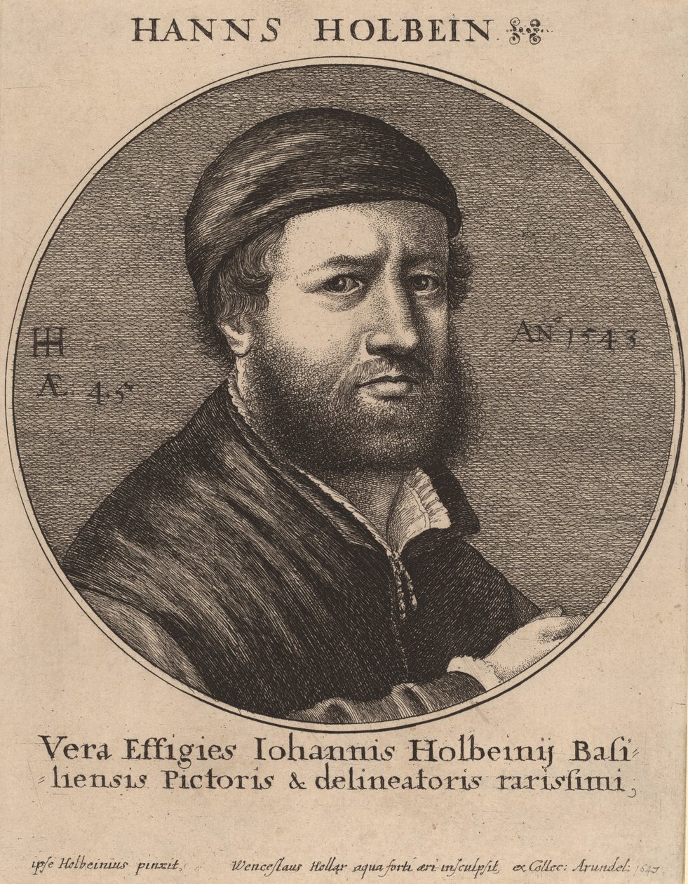 Hans Holbein il Giovane da Wenceslaus Hollar