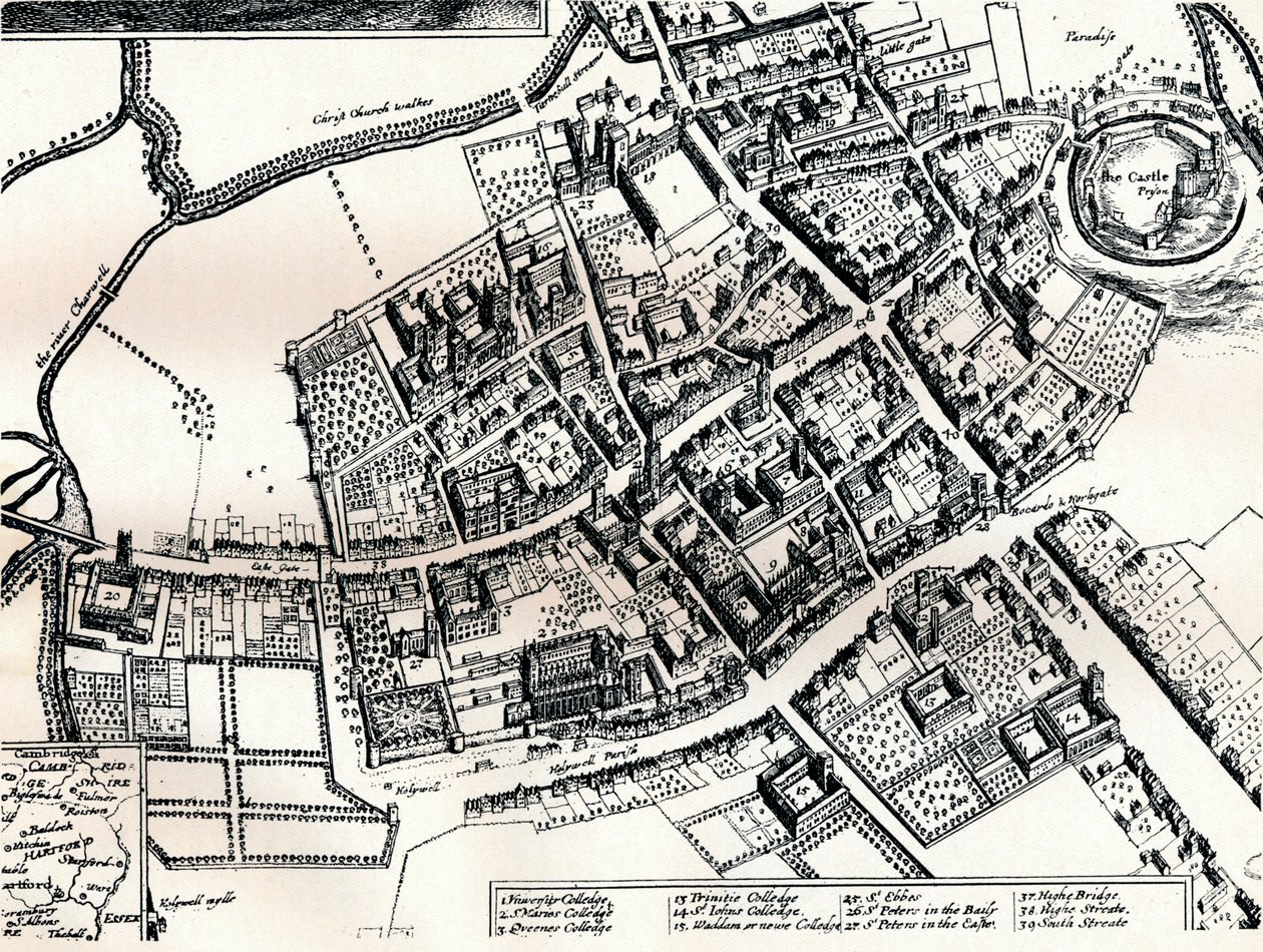 Piano di Hollar di Oxford da Wenceslaus Hollar