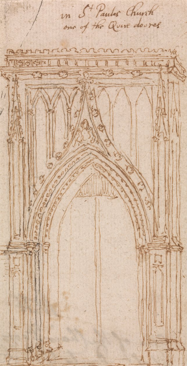 Nella Chiesa di San Paolo, Una delle Porte del Coro da Wenceslaus Hollar