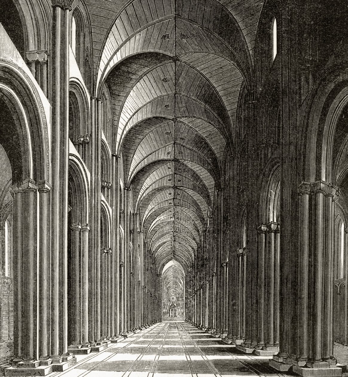 Interno della navata di St. Paul