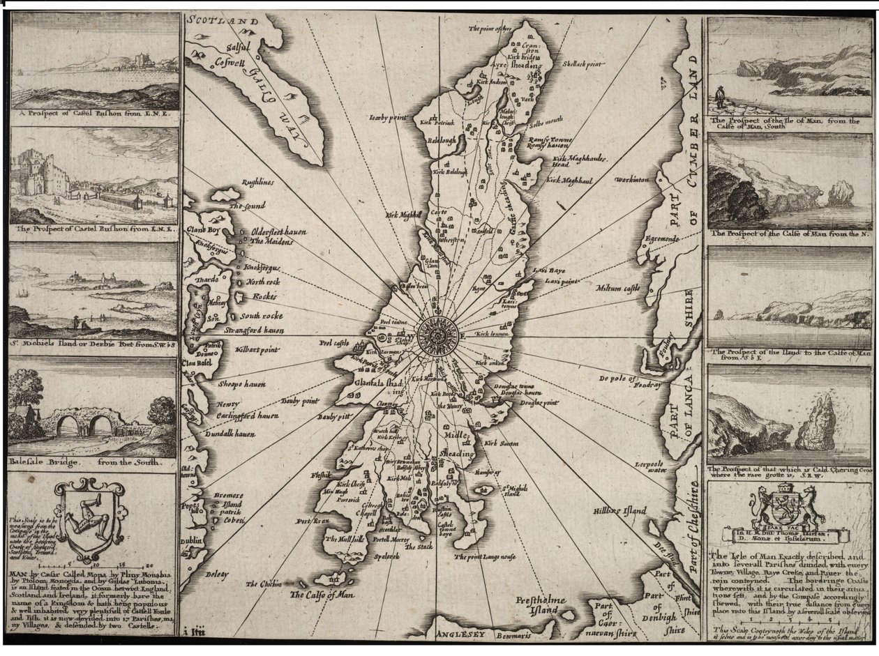Isola di Man da Wenceslaus Hollar